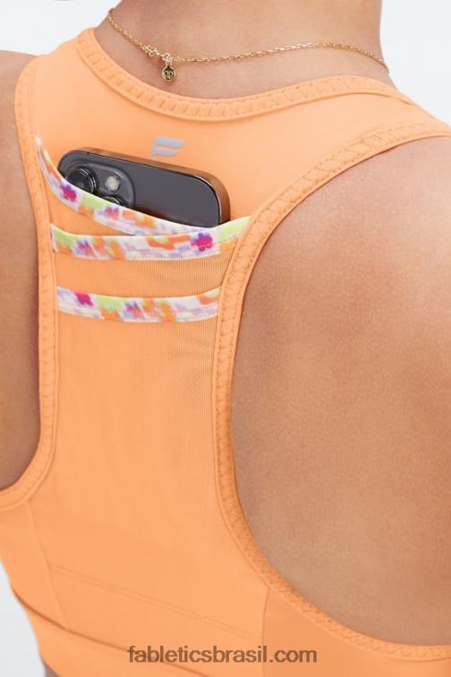 Fabletics calêndula/floral new wave 420HR1370 sutiã esportivo trinity de alto impacto 96 mulheres