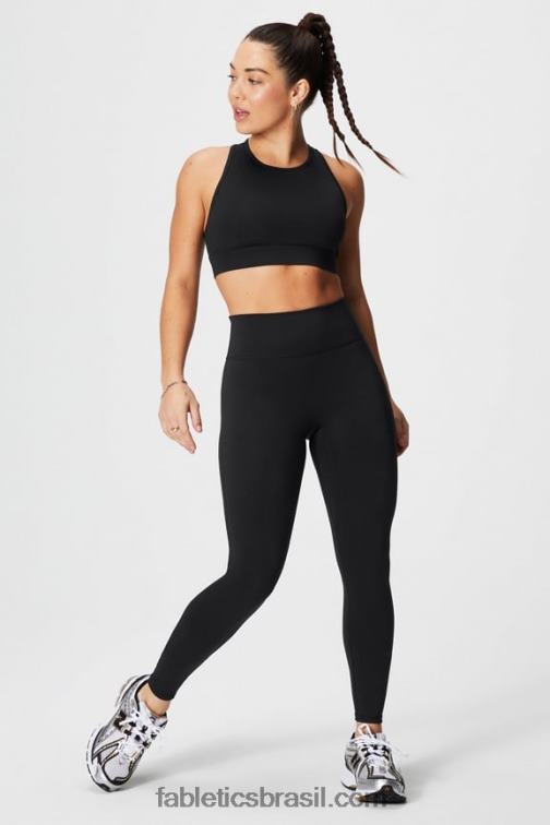 Fabletics chita preta/ondulada 420HR1369 sutiã esportivo trinity de alto impacto 96 mulheres