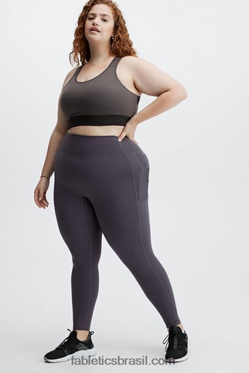 Fabletics cinza médio/fantasma 420HR1421 elsie sutiã esportivo de corrida de alto impacto mulheres