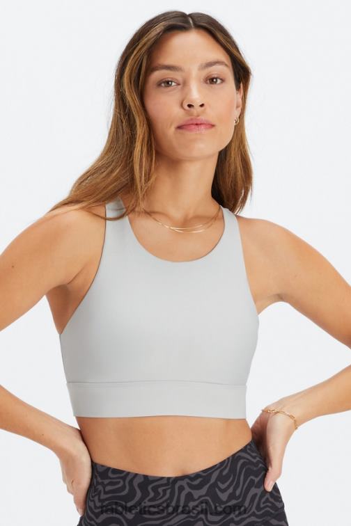 Fabletics cinza mineral 420HR1341 sutiã esportivo antiderrapante 90 mulheres