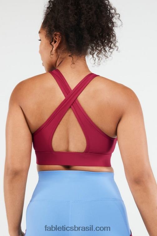 Fabletics explosão de cereja 420HR1433 sutiã esportivo de alto impacto siena mulheres