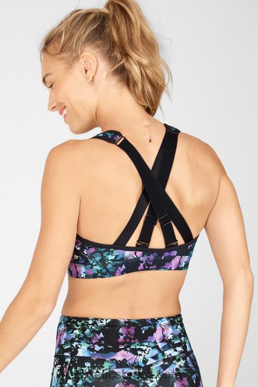 Fabletics grafite floral/preto 420HR1409 belle sutiã esportivo de alto impacto mulheres