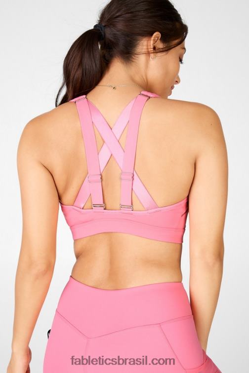 Fabletics lilás rosado 420HR1414 belle sutiã esportivo de alto impacto mulheres
