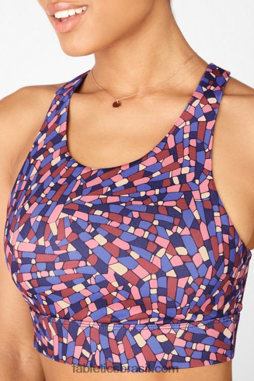 Fabletics marinho cristalino 420HR1359 sutiã esportivo antiderrapante 94 mulheres