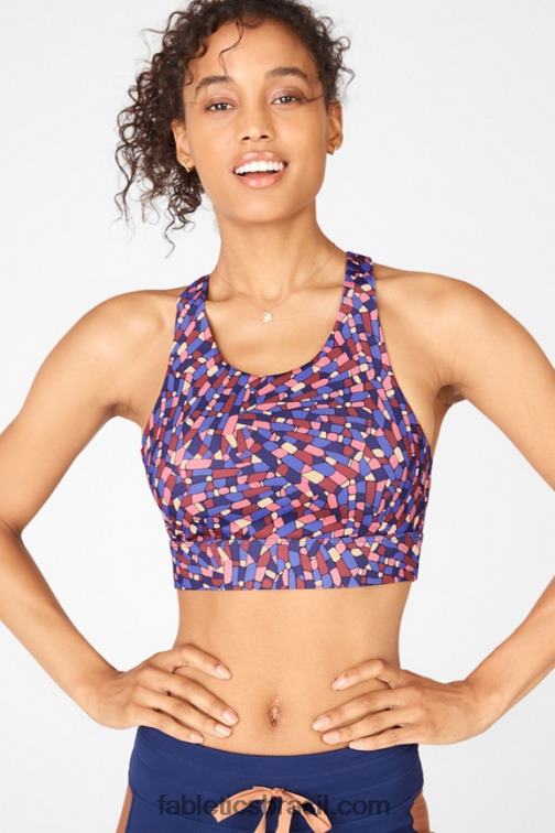 Fabletics marinho cristalino 420HR1359 sutiã esportivo antiderrapante 94 mulheres