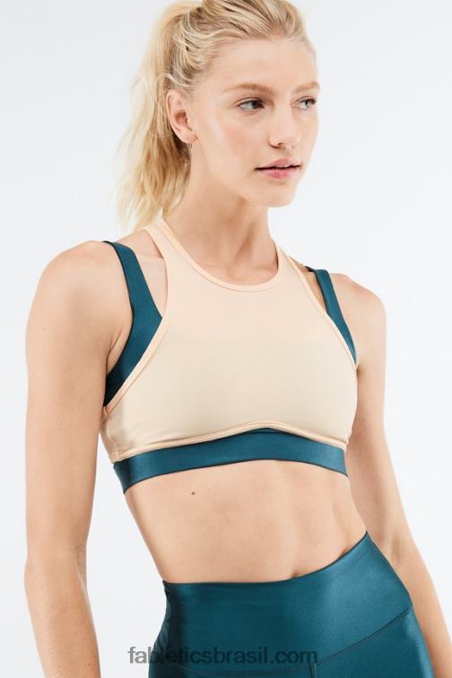 Fabletics meia-noite onda brilho/nascer do sol 420HR1424 sutiã esportivo de alto impacto madison mulheres