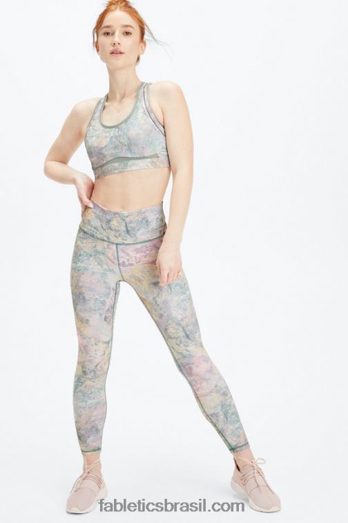 Fabletics moonrock/desfiladeiro rosa 420HR1401 belle sutiã esportivo de alto impacto mulheres