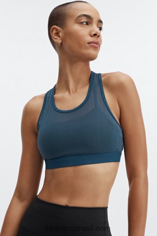 Fabletics nova azul 420HR1387 sutiã esportivo de alto impacto faye mulheres
