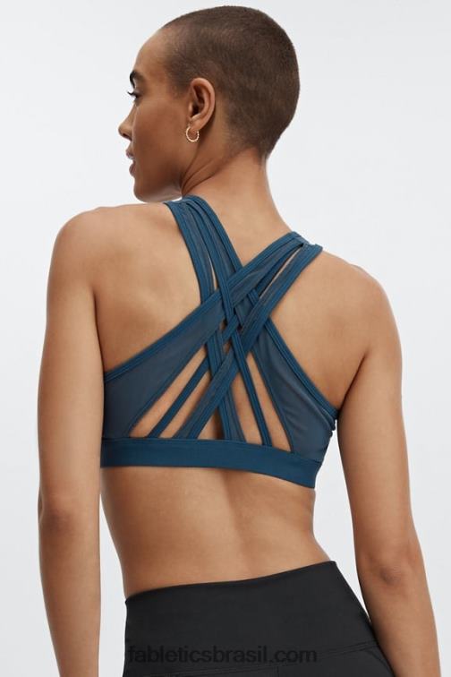 Fabletics nova azul 420HR1387 sutiã esportivo de alto impacto faye mulheres