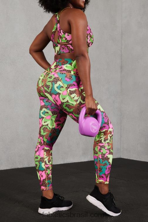 Fabletics oásis tropical 420HR1342 sutiã esportivo antiderrapante 91 mulheres