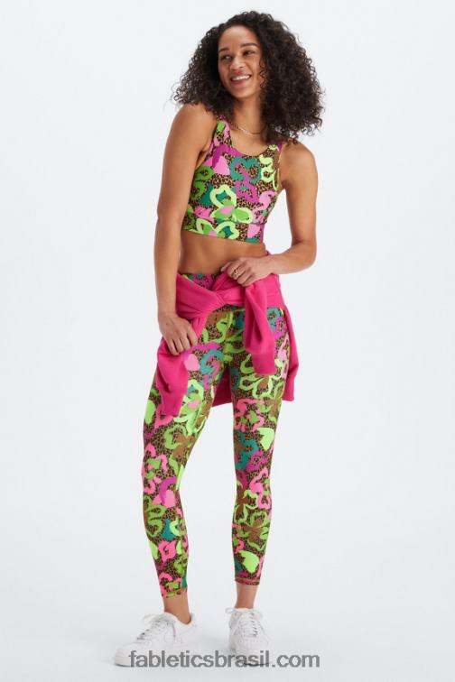 Fabletics oásis tropical 420HR1342 sutiã esportivo antiderrapante 91 mulheres