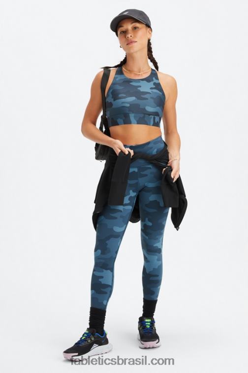 Fabletics onda da meia-noite camuflagem grande 420HR1344 sutiã esportivo antiderrapante 91 mulheres
