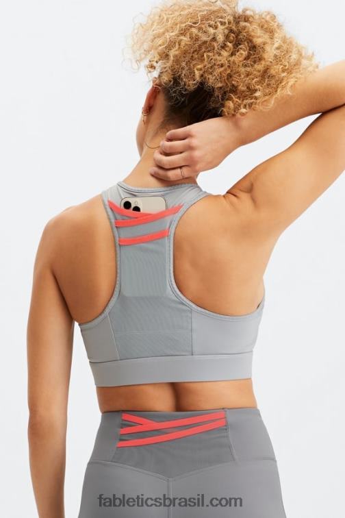 Fabletics pedreira cinza/atômico 420HR1374 sutiã esportivo trinity de alto impacto 97 mulheres