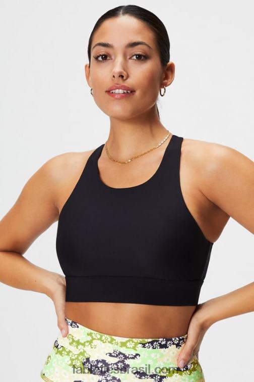Fabletics preto 420HR1336 sutiã esportivo antiderrapante 89 mulheres