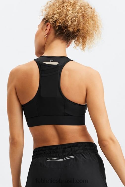 Fabletics preto 420HR1368 sutiã esportivo trinity de alto impacto 96 mulheres