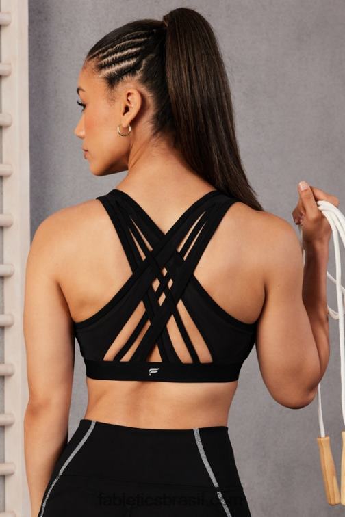 Fabletics preto 420HR1385 sutiã esportivo de alto impacto faye mulheres