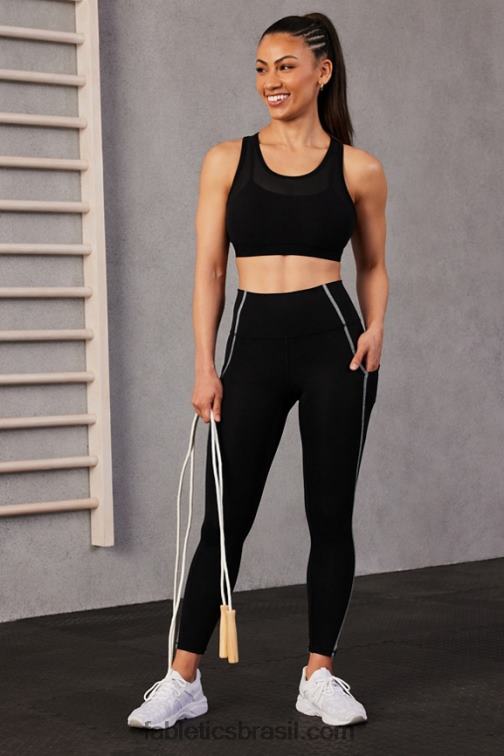 Fabletics preto 420HR1385 sutiã esportivo de alto impacto faye mulheres