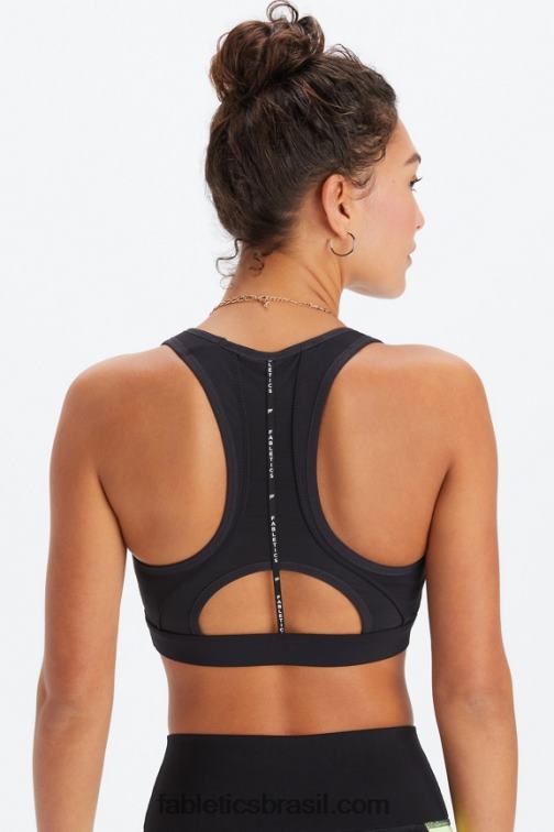 Fabletics preto 420HR1396 sutiã esportivo de alto impacto belle racerback mulheres