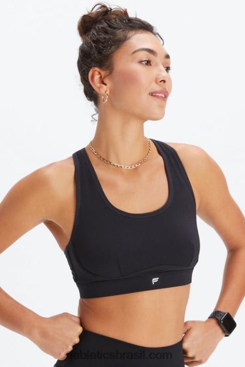 Fabletics preto 420HR1396 sutiã esportivo de alto impacto belle racerback mulheres