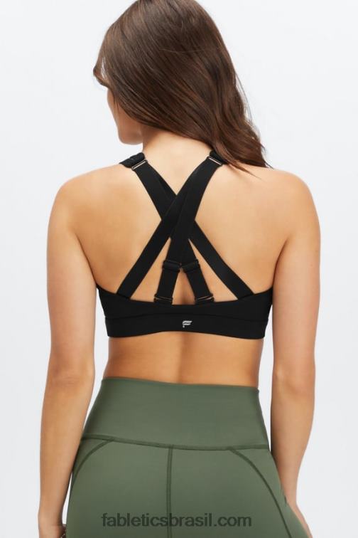 Fabletics preto 420HR1398 belle sutiã esportivo de alto impacto mulheres