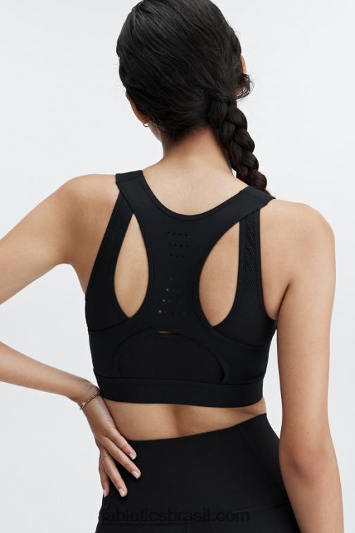 Fabletics preto 420HR1418 elsie sutiã esportivo de corrida de alto impacto mulheres
