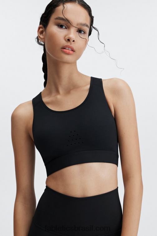 Fabletics preto 420HR1418 elsie sutiã esportivo de corrida de alto impacto mulheres