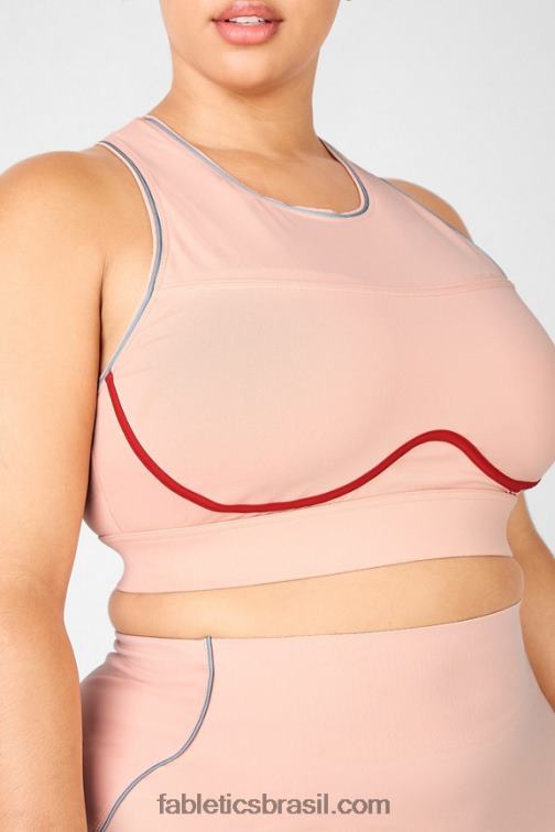 Fabletics sândalo/caqui/prata reflexiva 420HR1436 brynn sutiã esportivo de alto impacto ii mulheres