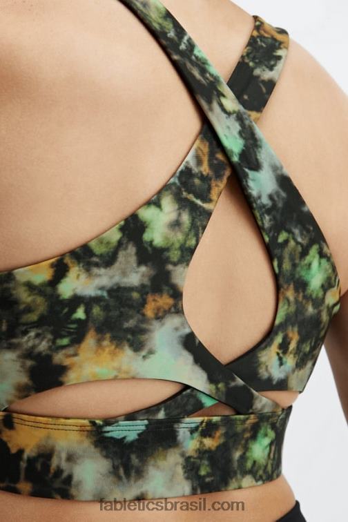 Fabletics viagem de tie dye 420HR1355 sutiã esportivo antiderrapante 93 mulheres
