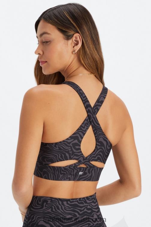 Fabletics zebra em mármore estanho 420HR1339 sutiã esportivo antiderrapante 90 mulheres