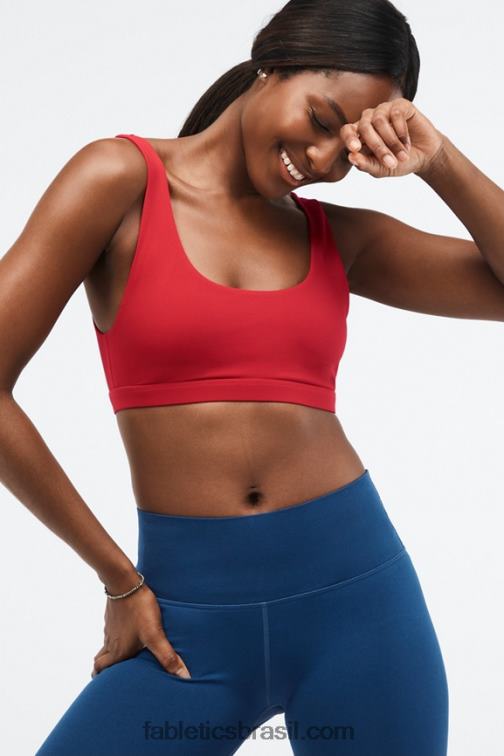 Fabletics alto vermelho 420HR1622 sutiã esportivo lola de baixo impacto mulheres
