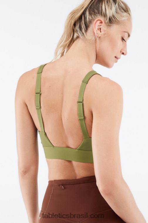 Fabletics azeitona desbotada 420HR1482 sutiã o dia todo todos os dias 104 mulheres