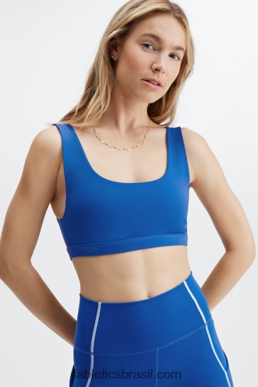 Fabletics azul clássico 420HR1619 sutiã esportivo lola de baixo impacto mulheres