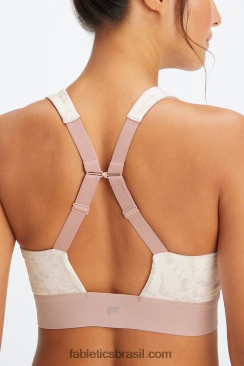 Fabletics branco macio mini nueue camo/malva silenciado 420HR1470 sutiã o dia todo todos os dias 101 mulheres