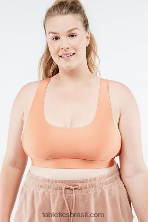 Fabletics brilho de damasco fresco 420HR1642 sutiã esportivo de baixo impacto yesi shine mulheres