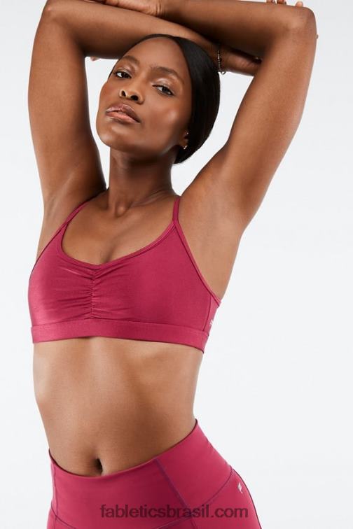Fabletics brilho de explosão de cereja 420HR1653 adley sutiã esportivo de baixo impacto mulheres