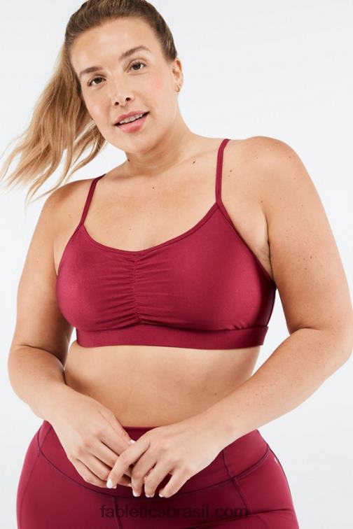 Fabletics brilho de explosão de cereja 420HR1654 adley sutiã esportivo de baixo impacto mulheres