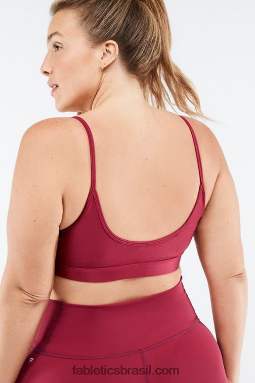 Fabletics brilho de explosão de cereja 420HR1654 adley sutiã esportivo de baixo impacto mulheres