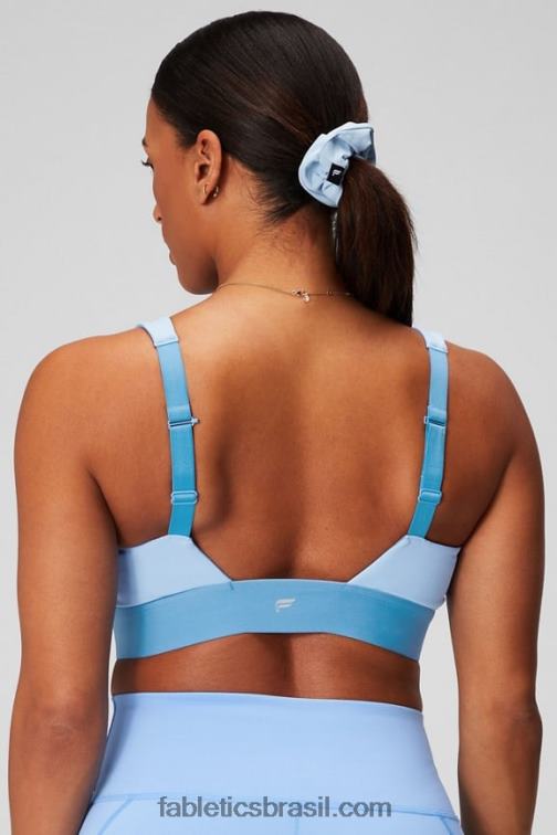 Fabletics campainha/flor azul 420HR1465 sutiã o dia todo todos os dias 100 mulheres