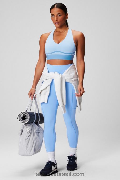 Fabletics campainha/flor azul 420HR1465 sutiã o dia todo todos os dias 100 mulheres