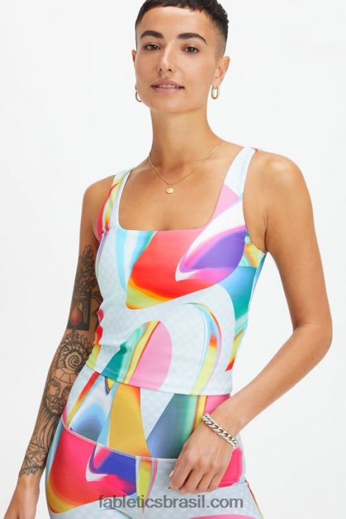 Fabletics carnaval 420HR1586 tanque de sutiã embutido orgulho mulheres