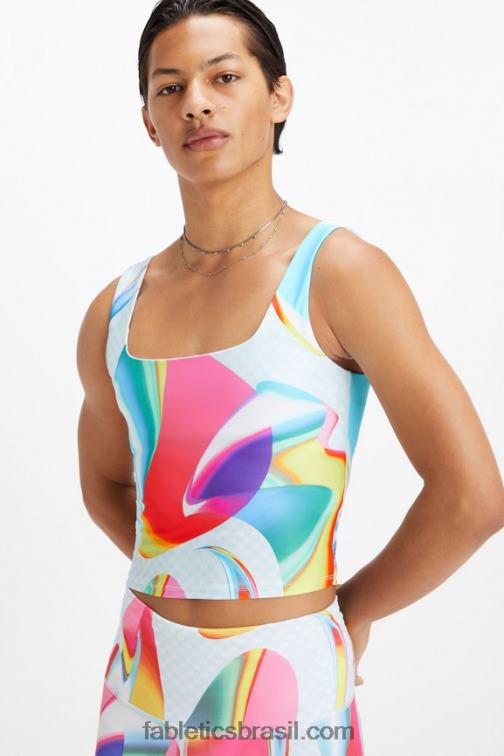 Fabletics carnaval 420HR1586 tanque de sutiã embutido orgulho mulheres