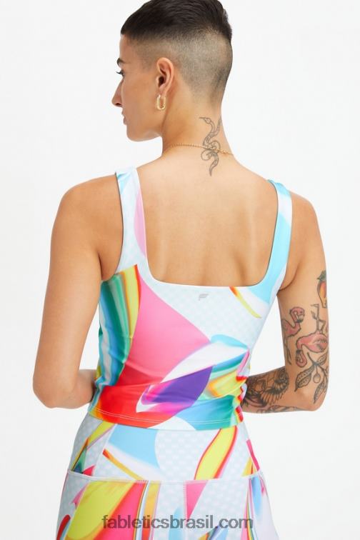 Fabletics carnaval 420HR1586 tanque de sutiã embutido orgulho mulheres