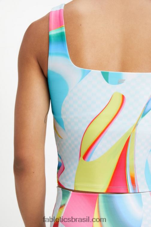 Fabletics carnaval 420HR1586 tanque de sutiã embutido orgulho mulheres