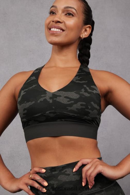 Fabletics carvão camuflado/carvão 420HR1473 sutiã o dia todo todos os dias 102 mulheres
