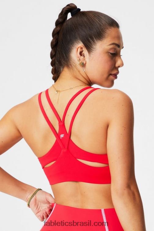 Fabletics cereja clássica 420HR1450 principal sutiã de baixo impacto mulheres