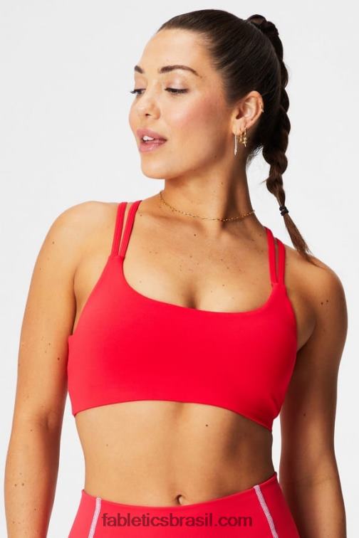 Fabletics cereja clássica 420HR1450 principal sutiã de baixo impacto mulheres