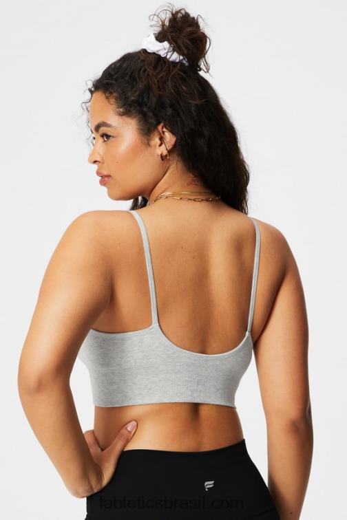 Fabletics cinza urze macio 420HR1508 bralette midi sem costura em nuvem mulheres