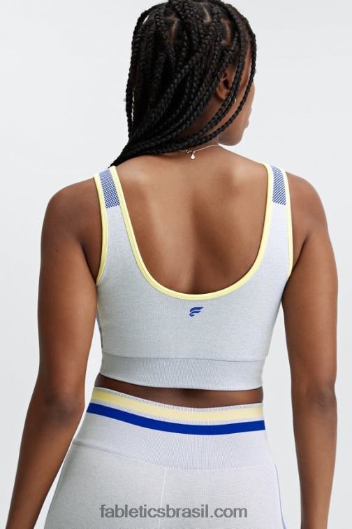 Fabletics cinza urze macio multi 420HR1632 inspirar sutiã esportivo de painel sem costura mulheres