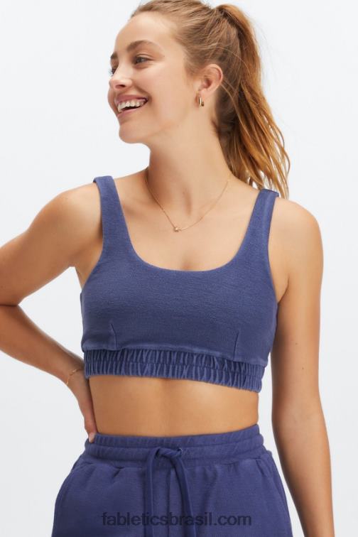 Fabletics cobalto profundo/babosa 420HR1591 sutiã de lã nala mulheres