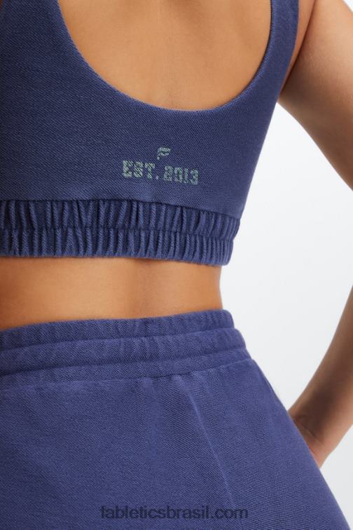 Fabletics cobalto profundo/babosa 420HR1591 sutiã de lã nala mulheres